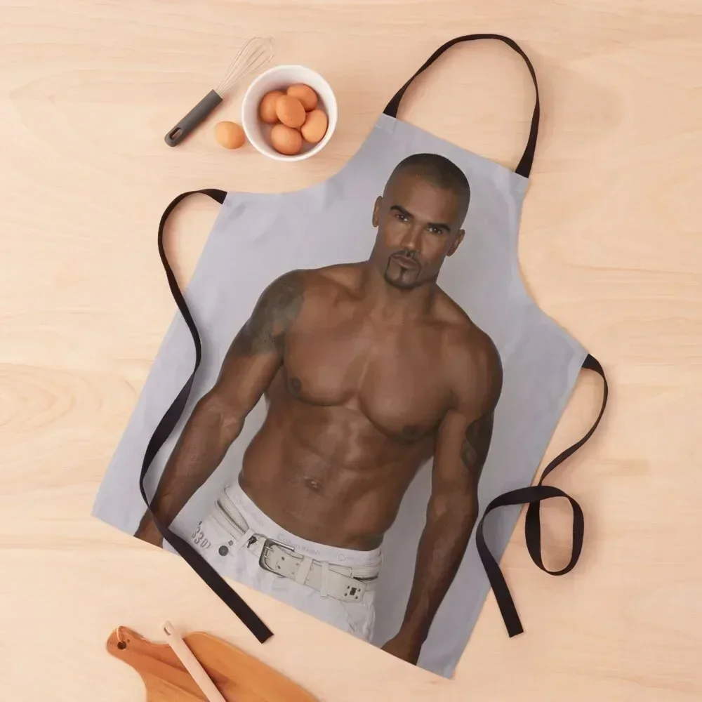 

shemar moore Apron For Man Haircut Kitchen Things For Home painting Useful Things For Kitchen Apron