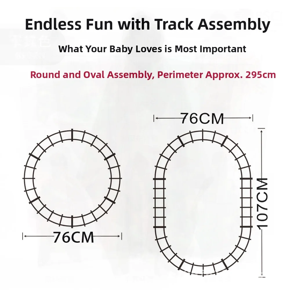 Electric Rail Car Toy for Kids Simulation Christmas Train with Music & Lighting Features Unisex Plastic Model for Children Aged