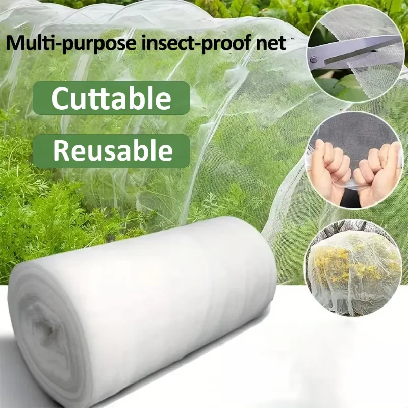 Garden Mesh Screen Barrier Mesh Plant 60 Mesh Garden Care Cover Netting 2X5M 3x5m Insect Reusable