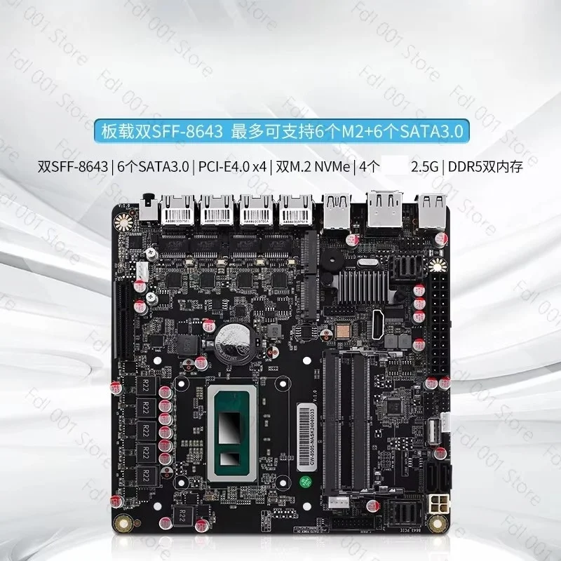 NAS Motherboard N5105 8505 N10 - Nas Motherboard N100 6 Sata recension och pris