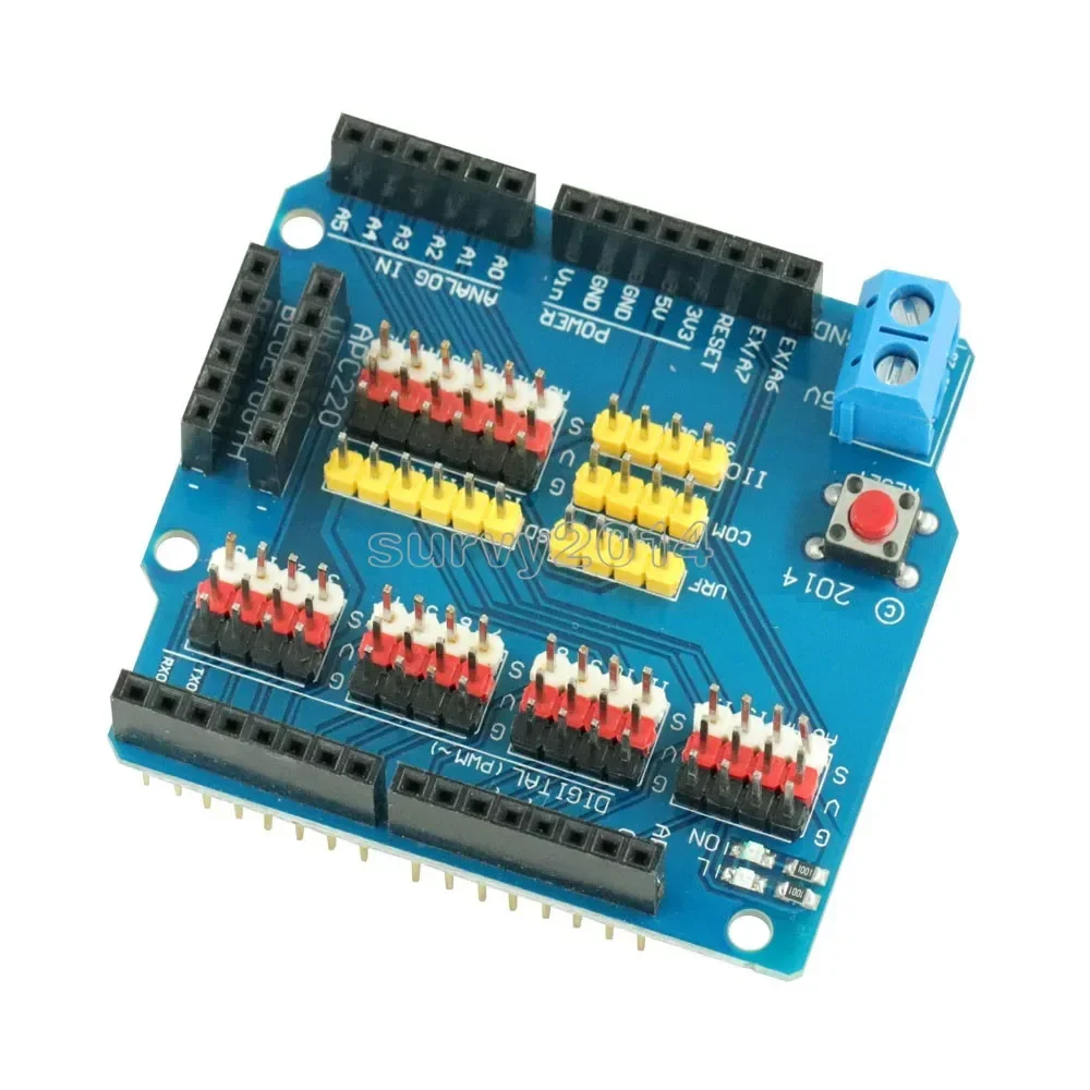 V5 Sensor Shield Expansion Board Shield For Arduino UNO R3 V5.0 Electronic Module Sensor Shield V5 expansion board 5.0