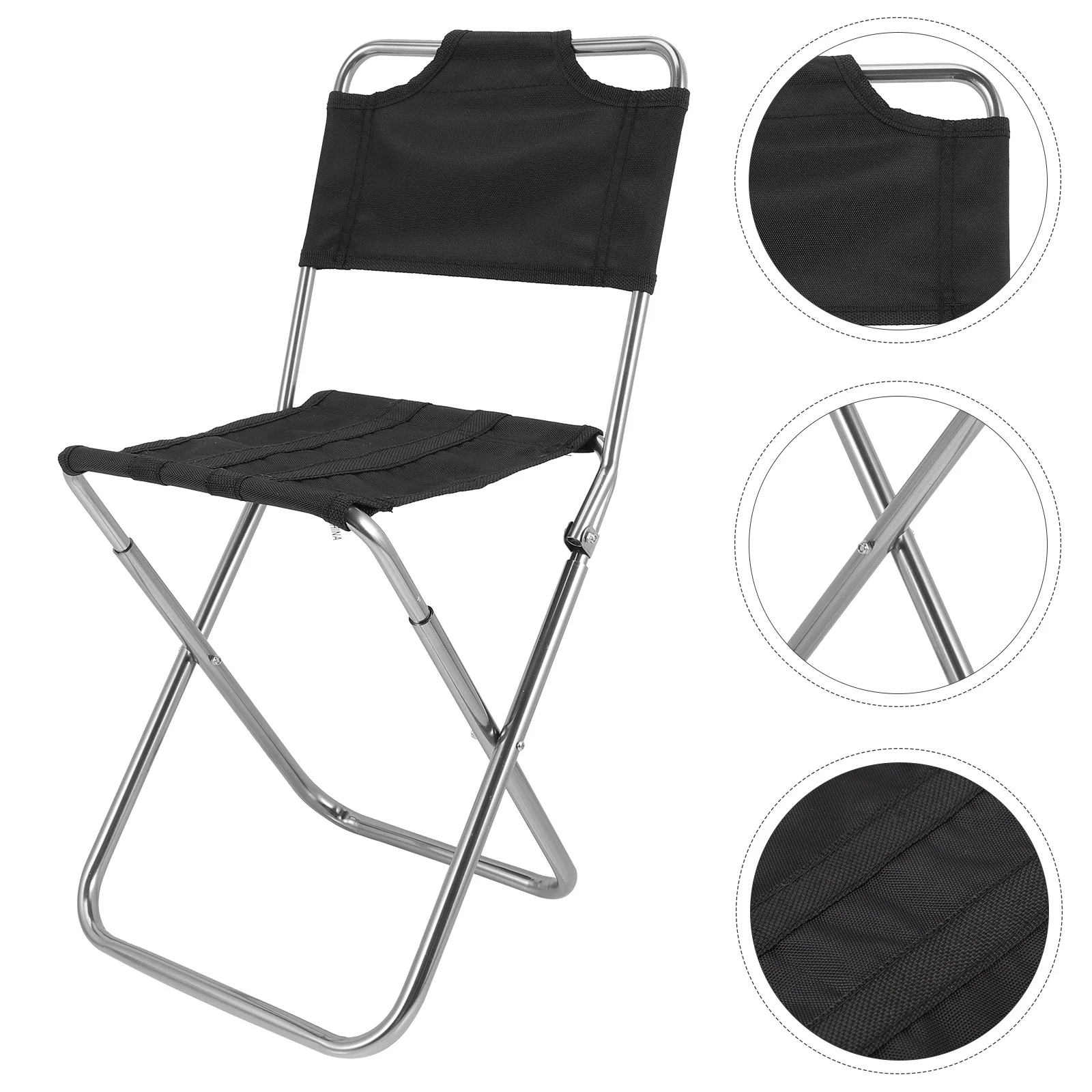 

Compact Folding Chair Portable Camping Stool for Outdoor Use Heavy-Duty Foldable Chair for Hiking Travel Fishing Garden