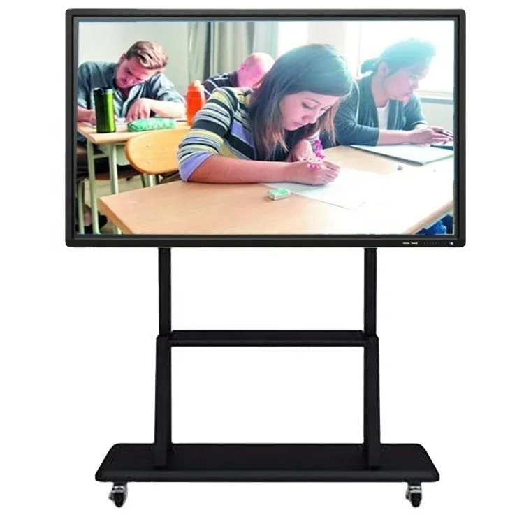 Screen Interactive Panel All in One Machine Hd Display LED Black Pen 55 Inch Black Board Smart Blackboard for School 350 Cd/m2