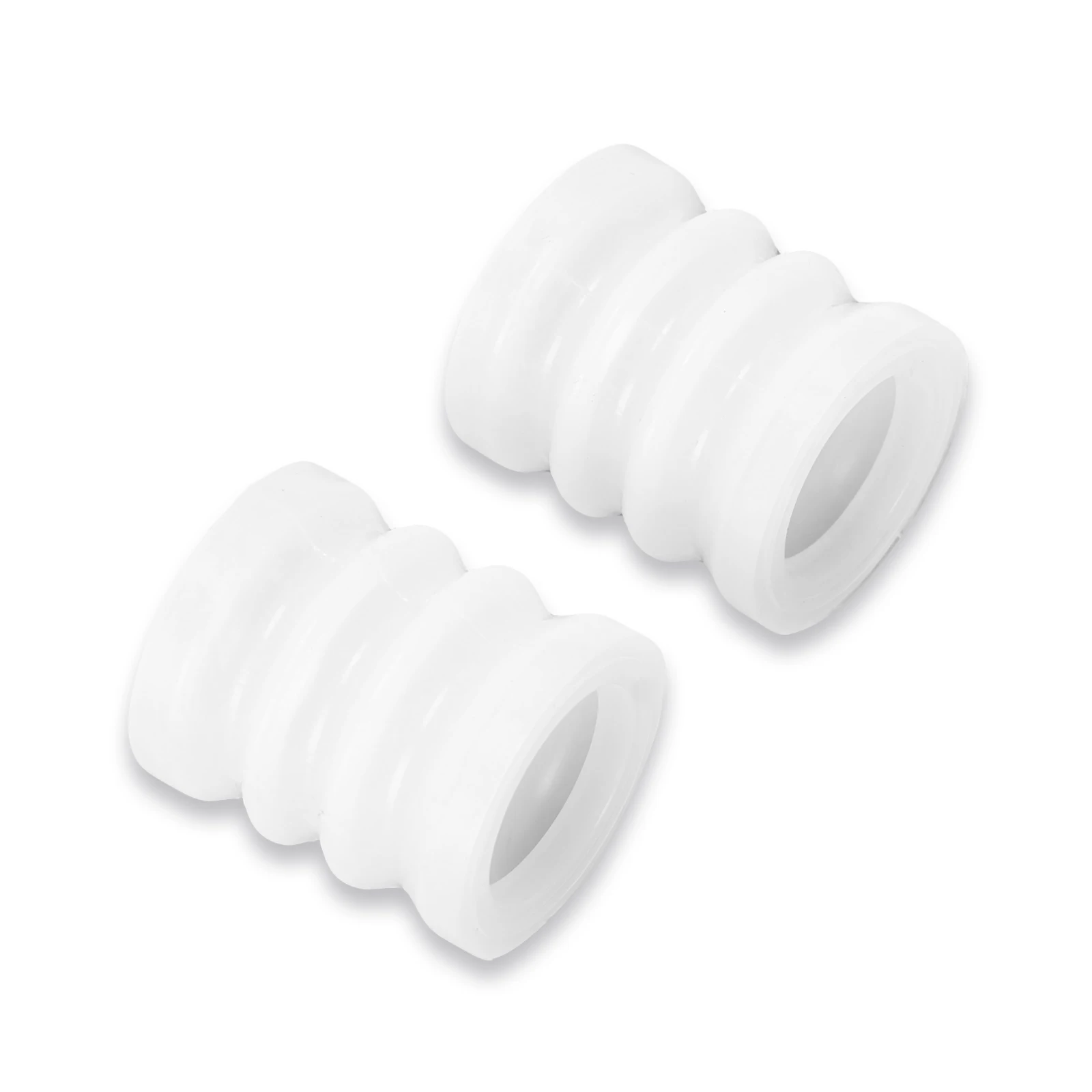 Ruimou 2Pcs White Corrugated Silicone Seal Tubes 36x32mm Compatible With Ice Cream Makers/Soft Serve Machines