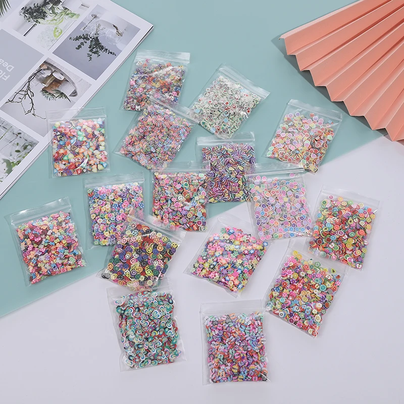 12g Nail Art Slice 1000PCS 3D Fruit Fimo Slices Polymer Clay DIY Nail Art Decoration 1000Pcs Fruit Nail Art Slices Fruit Slices