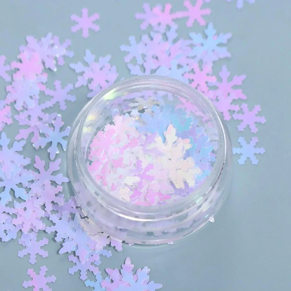 6 Teile/satz Nagel Pigment Staub Weihnachten Nagel Pailletten Maniküre Werkzeuge Weihnachten Nagel Zubehör Weihnachten Glitter Flocken