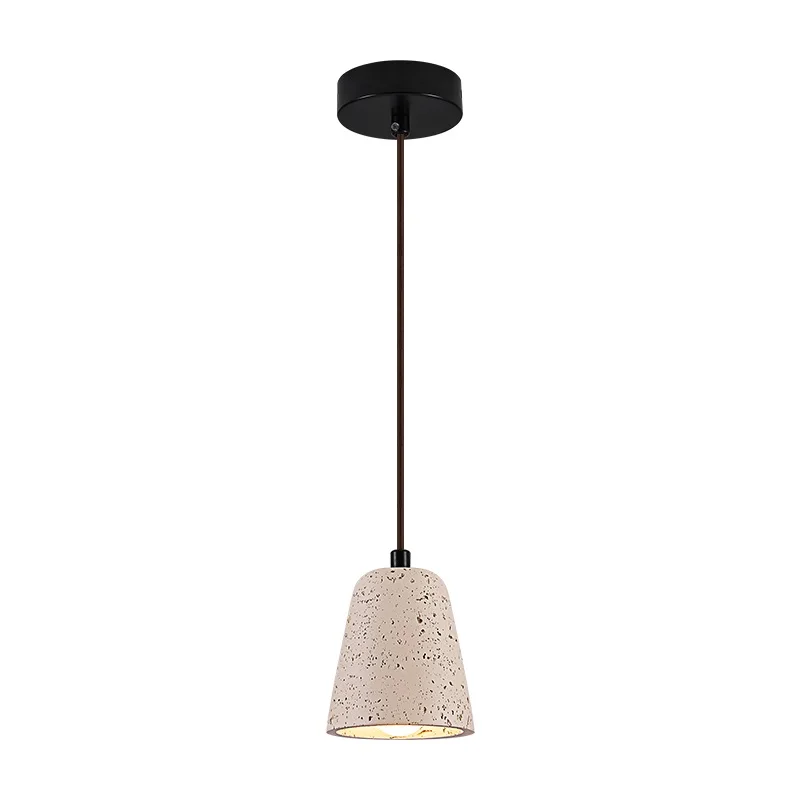 

IWHD Home Decor LED Pendant Lights Fixture Aisle Hallway Bedroom Yellow Travertine Nordic Modern Hanging Lamp Iustre Pendente
