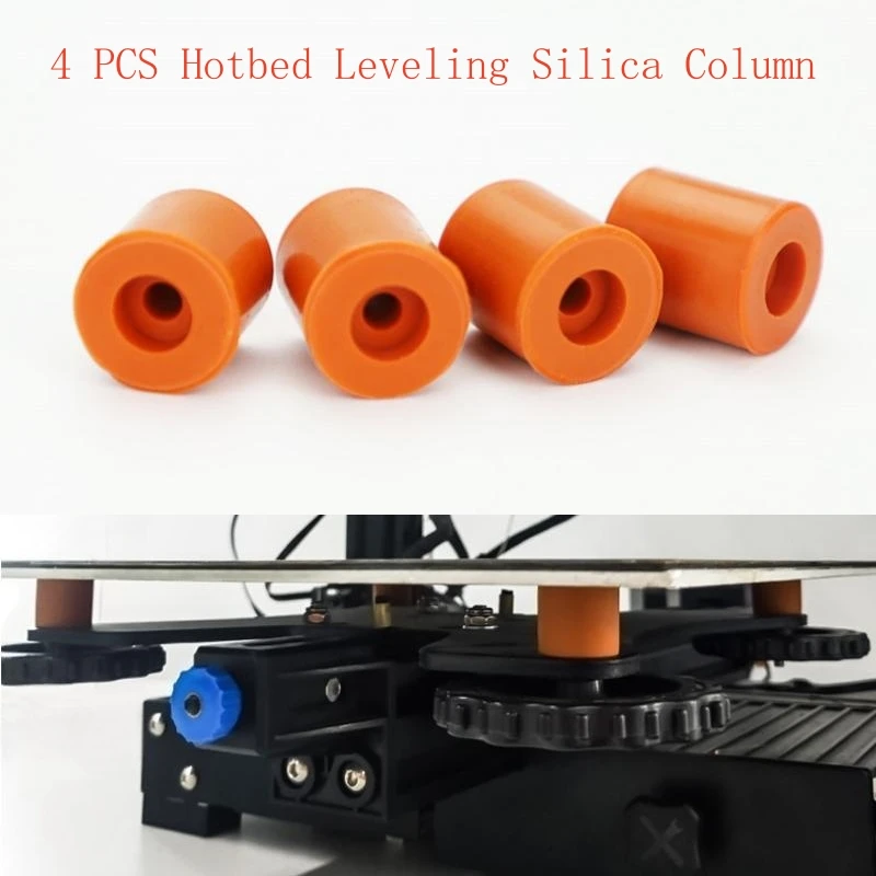 Creality 4/8/12pcs 3D Printer Silicone Solid Spacer High Temperature Hot Bed Leveling Column for CR10 Ender3 3d Priter Parts