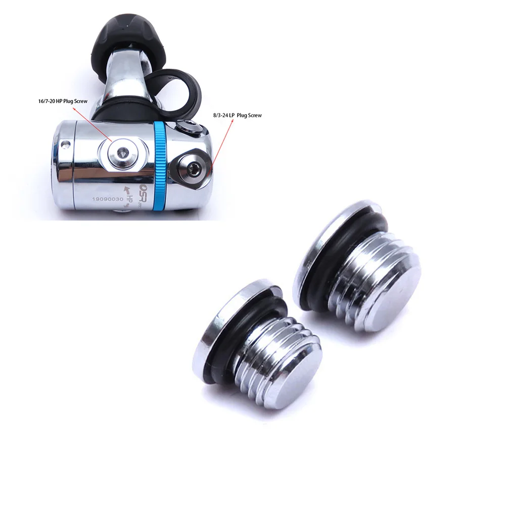 3/8 Inch Scuba Diving LP HP Port Plug Regulator 1st Stage Low High Pressure Plugs For Scuba Diving Port Plug Dive Regulator