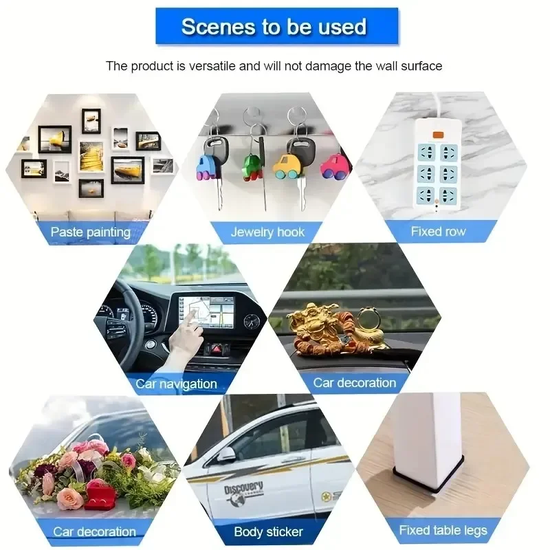 1 Roll Transparent Double Sided Nano Tape, Waterproof Wall Stickers, Reusable Heat Resistant home improvement view 5