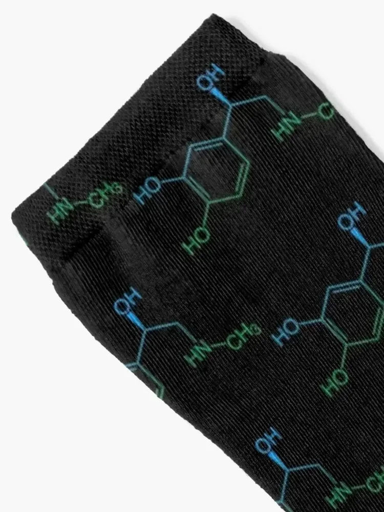 Adrenaline Molecule - Medical Art Chemistry Science Socks anti slip football Novelties bright garter Socks Woman Men's