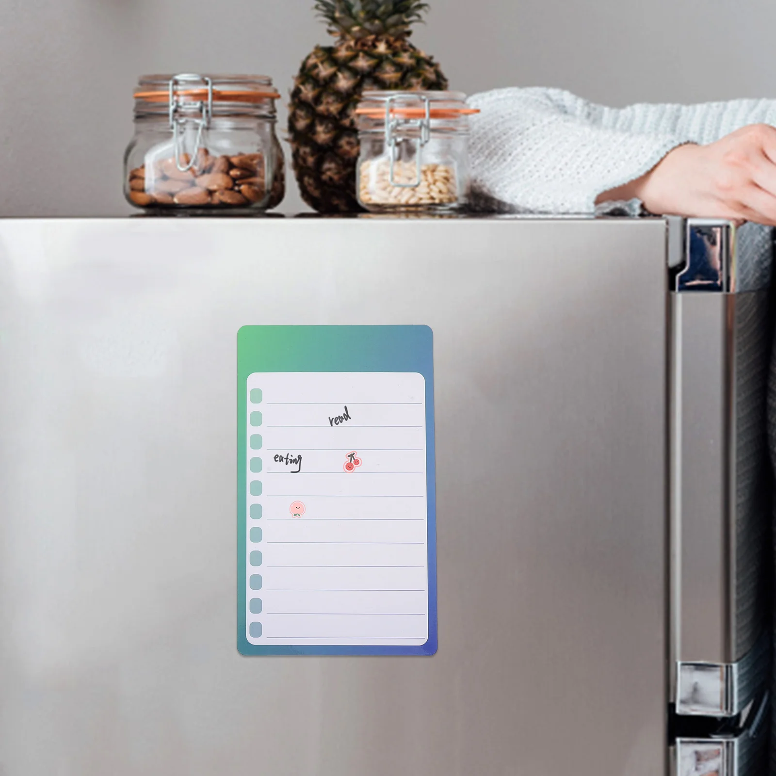 

4Pcs Magnetic Notepad For Refrigerator Grocery List Magnetic Memo Pad Weekly To Do Lists Notepad