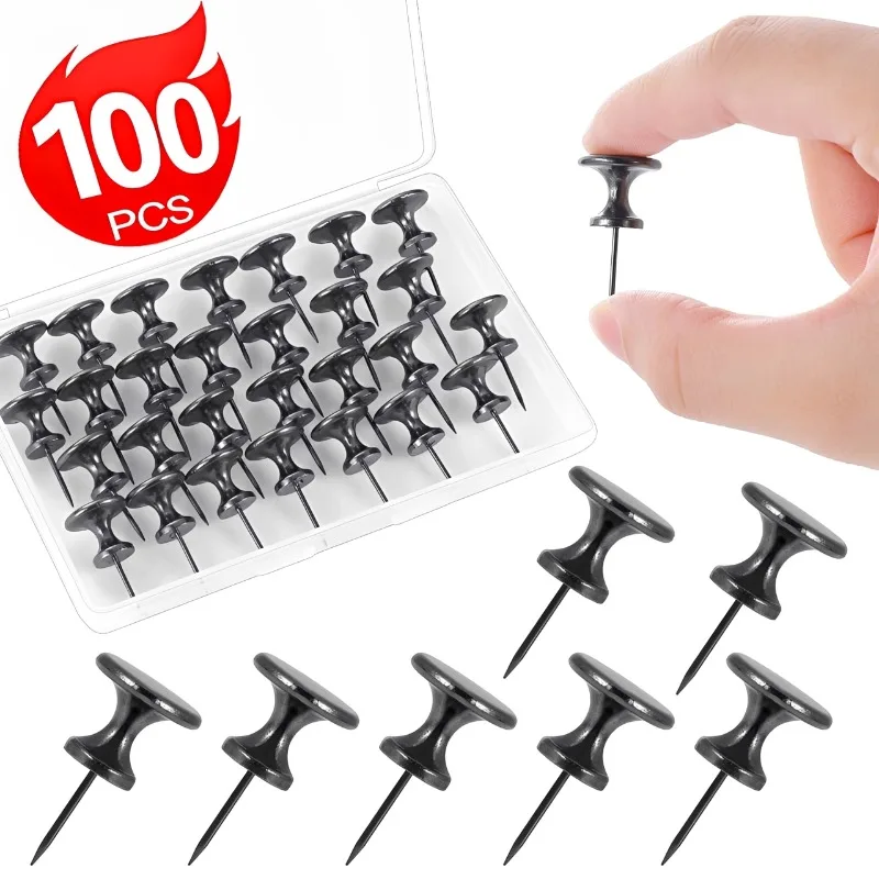 100PCS Mini Colored Pushpin Wall Photo Message Drawing Pin Thumbtacks Map Marking Thumb Tack for Home Office Supplies Tools