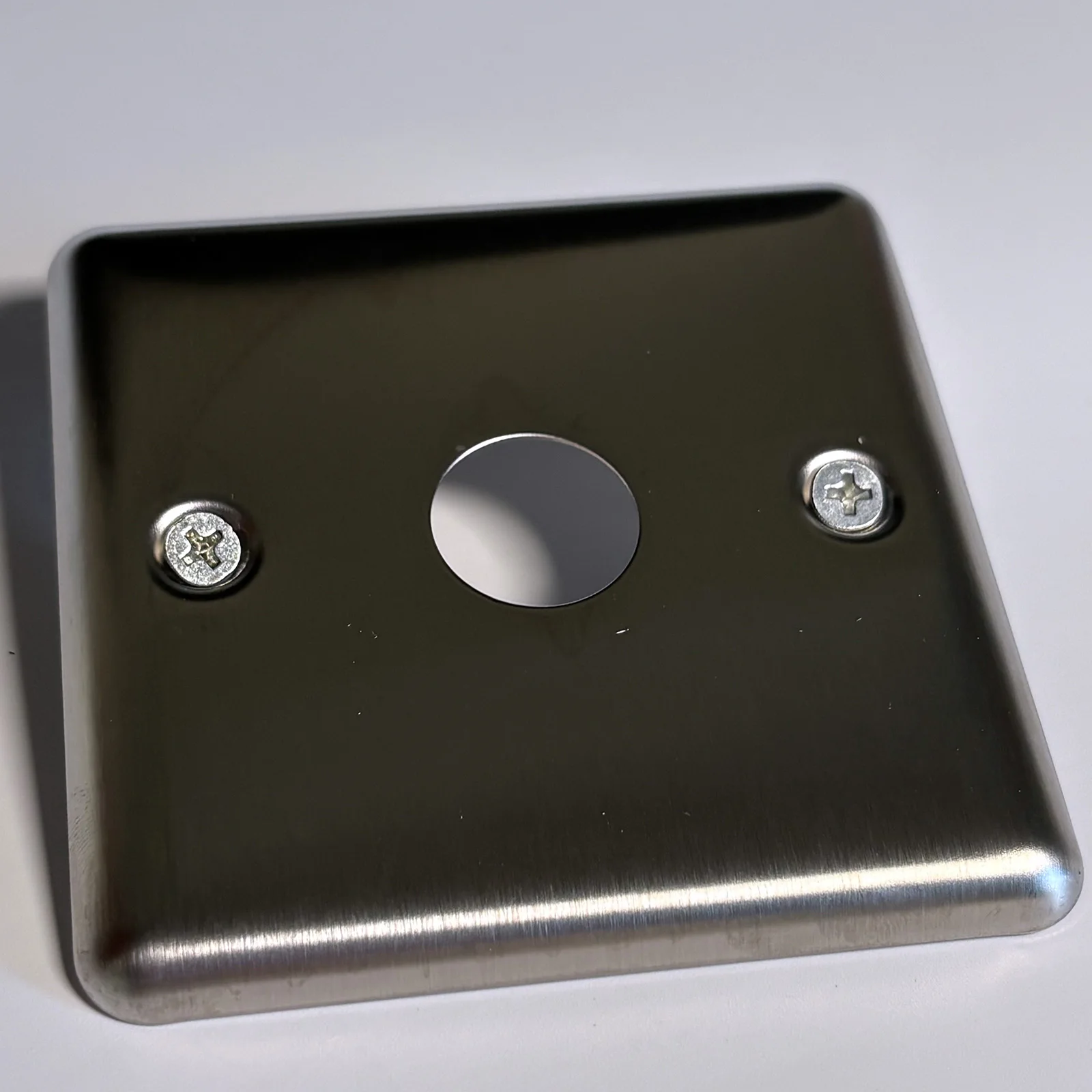 Zusen 19mm Open Hole Stainless Steel Panel 86*86 For Push Button Switch