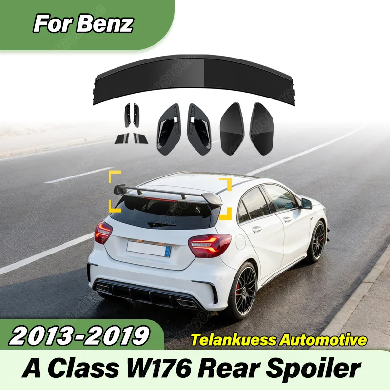 

For Mercedes Benz A Class W176 2013 2014 2015 2016 2017 2018 2019 Car AMG Style Rear Trunk Rear Spoiler Body Modification Kit