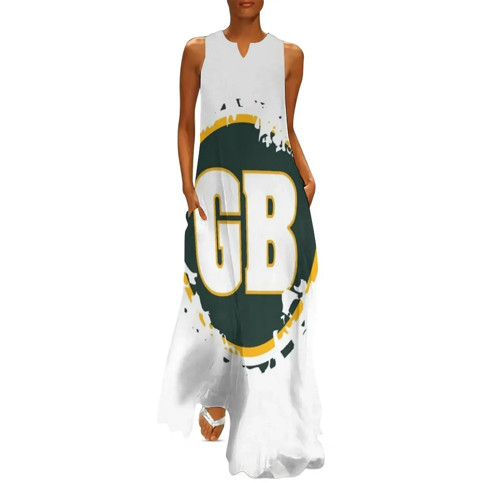 

Green Bay Tattered Long Dress long sleeve dresses Women's dress evening dress woman prom clothes