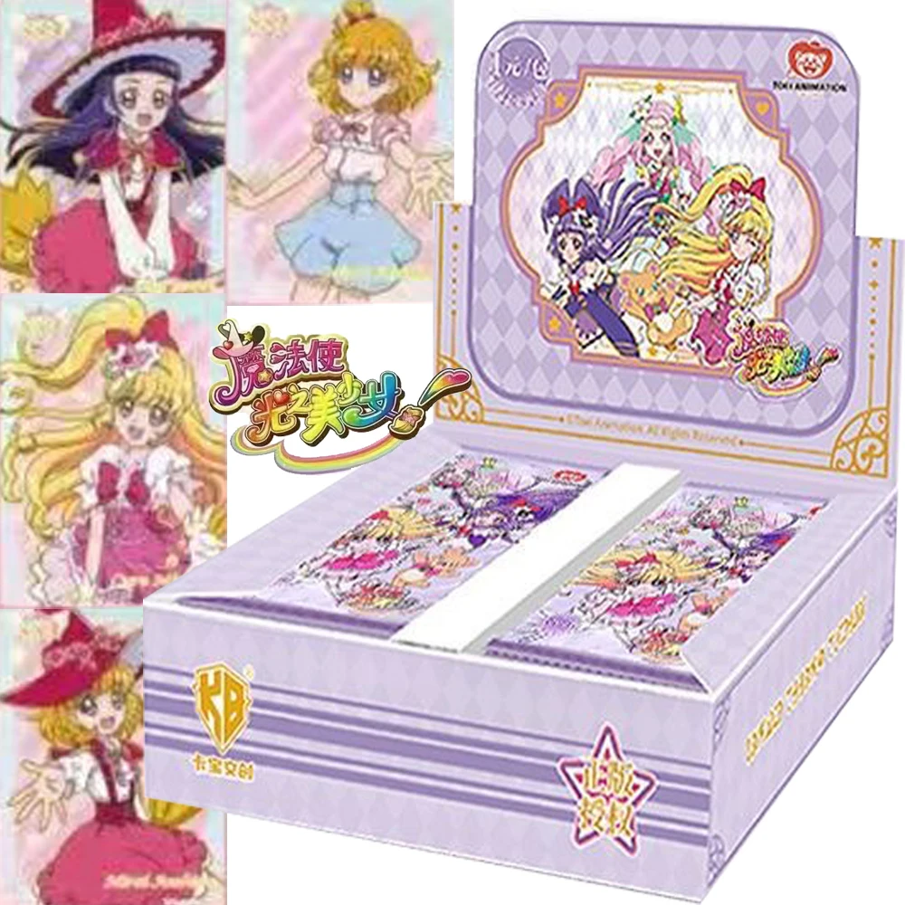 Genuine Maho Girls Precure Cards Classic Magic Anime Pretty Cure Asahina Mirai Cute Q-version Angel Cards Toy Gift for Children