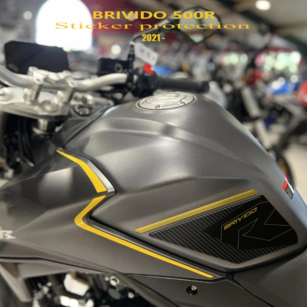 

Motorcycle Sticker Accessories 3D Epoxy Resin Sticker Protection Kit Tank Pad Side for Voge Brivido 500R 2021-