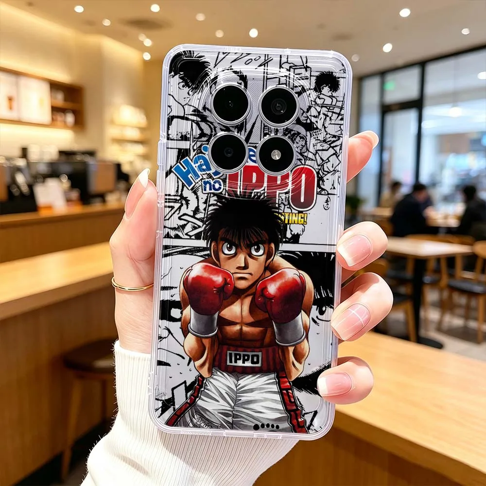 Anime Hajime no Ippo For Xiaomi POCO X7 X6 X5 F7 F6 F5 F4 M8 M6 C85 C71 Pro Protective Transparent Phone Case Cover