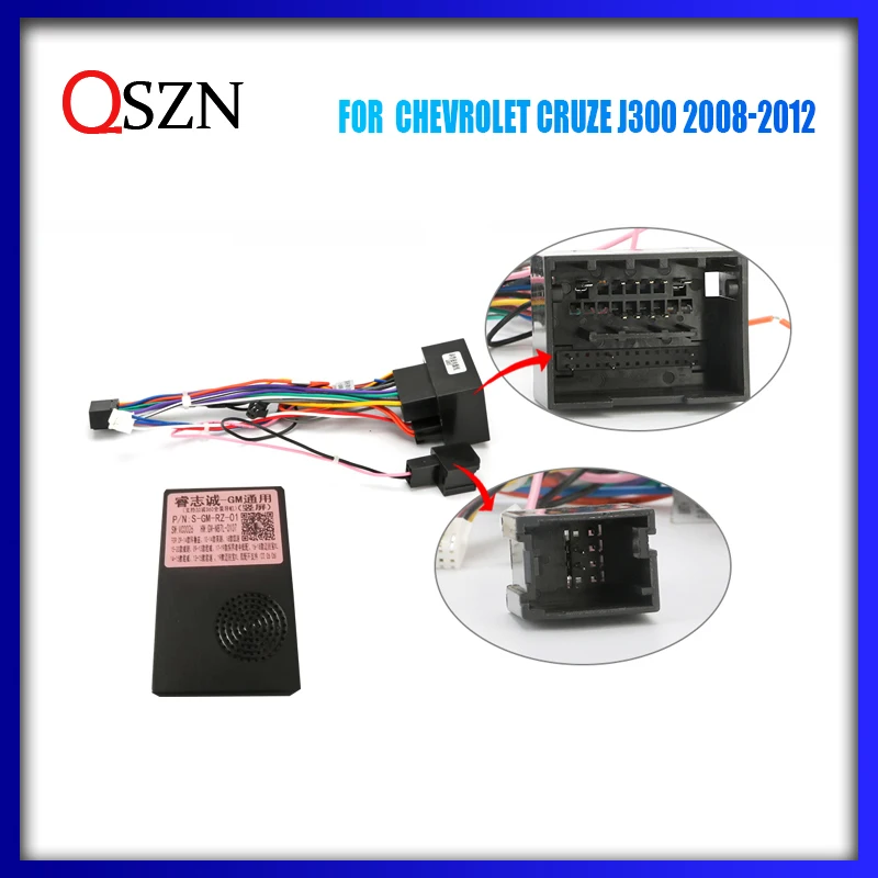 

Car Radio Canbus Box For Chevrolet Cruze 9.7 inch radio Wiring Harness Power Cable