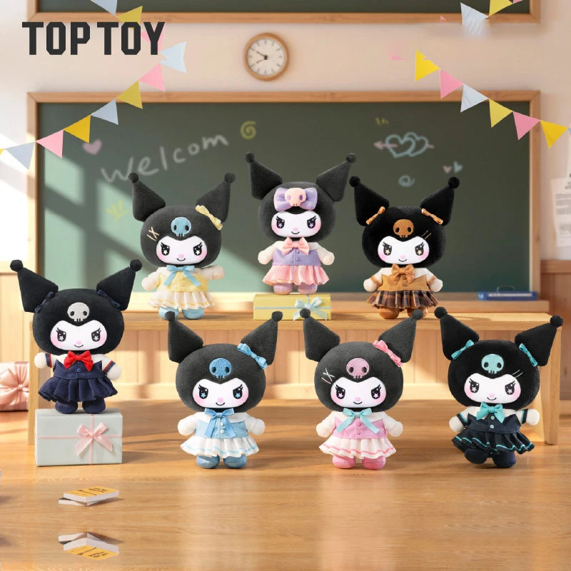 

TOPTOY Kuromi School Life Series Piush Pendant Blind Box Toys Kawaii Anime Action Figure Guess Bag Doll Mystery Box Girl Gifts