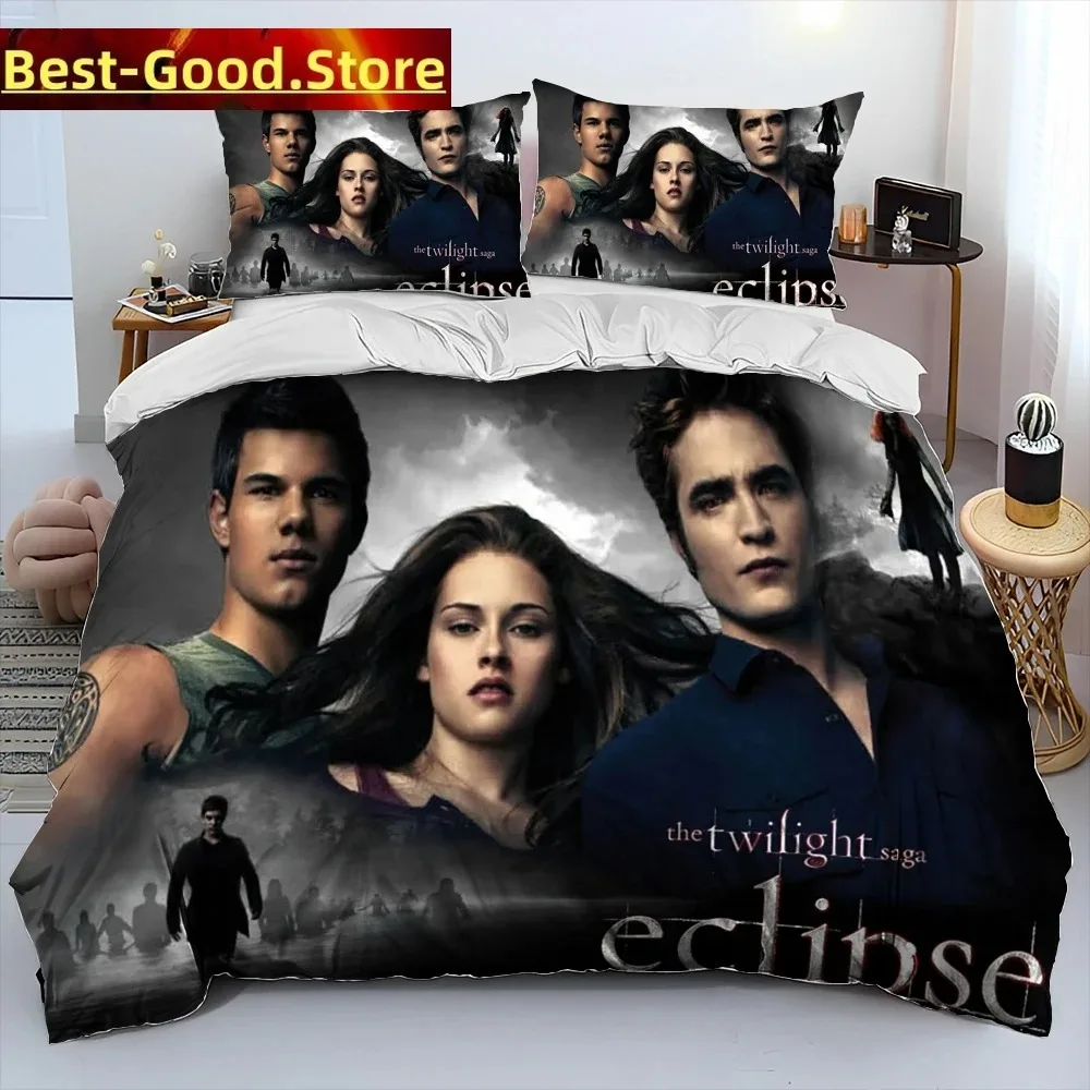 

3D The Twilight Saga HD Printed Comforter Bedding Set,Duvet Cover Bed Set Quilt Cover Pillowcase,king Queen Size Bedding Set Boy