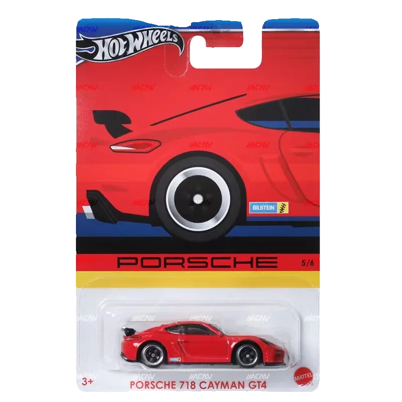 Original Hot Wheels Car 1/64 Metal Diecast Porsche Series 911 Cayman Gt4 944 Turbo Voiture Model Set Toys for Boys Birthday Gift