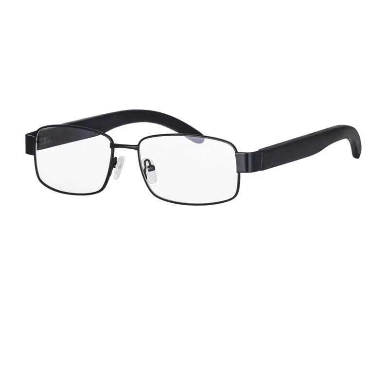 

SHINU blue light blocking computer glasses with myopia diopter prescription glasses with wooden leg Metal frame square frame