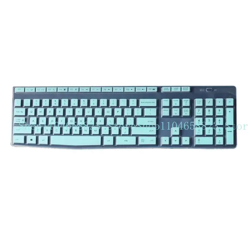 Dustproof Waterproof Transparent Silicone Keyboard Cover Skin Protectors for MK345 K345 Wireless Keyboard Accessories