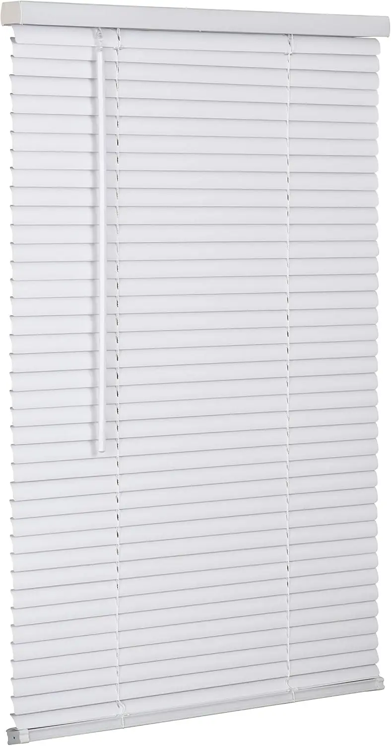 

Cordless Room Darkening Vinyl Mini Blind, 40" x 72", White - Easy Install & Child-Safe