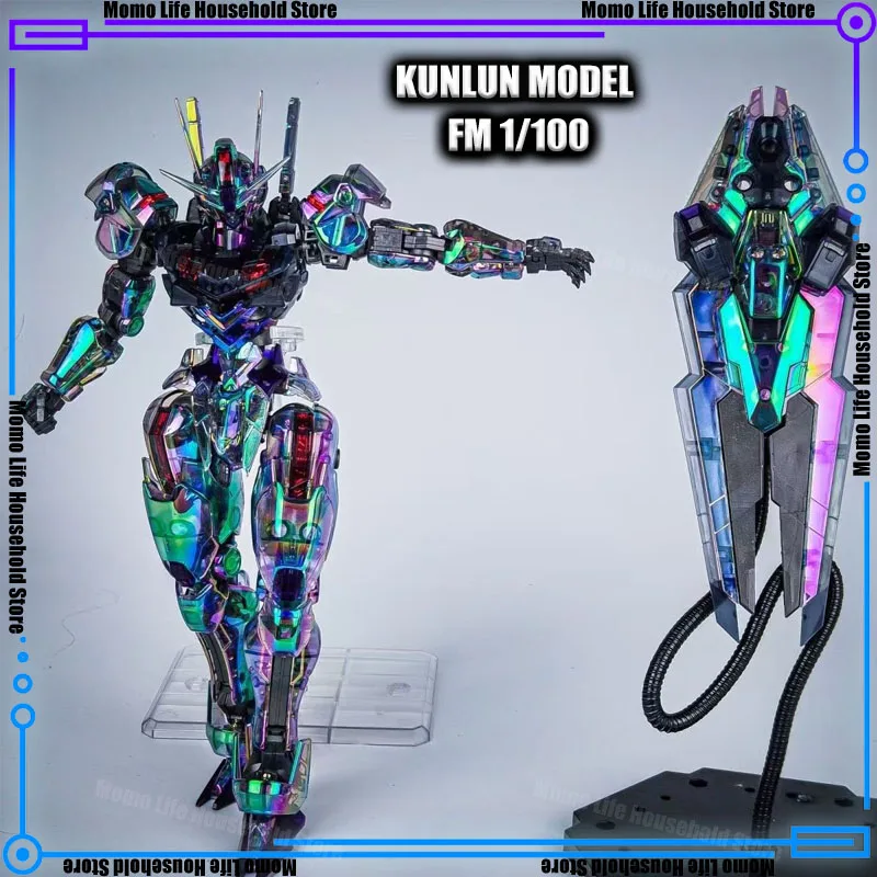 

New KL Model Fm 1/100 Laser Color Xvx-016 Aerial With Driver Assembly Model Kits Anime Action Figure Robot Plastic Model Toys
