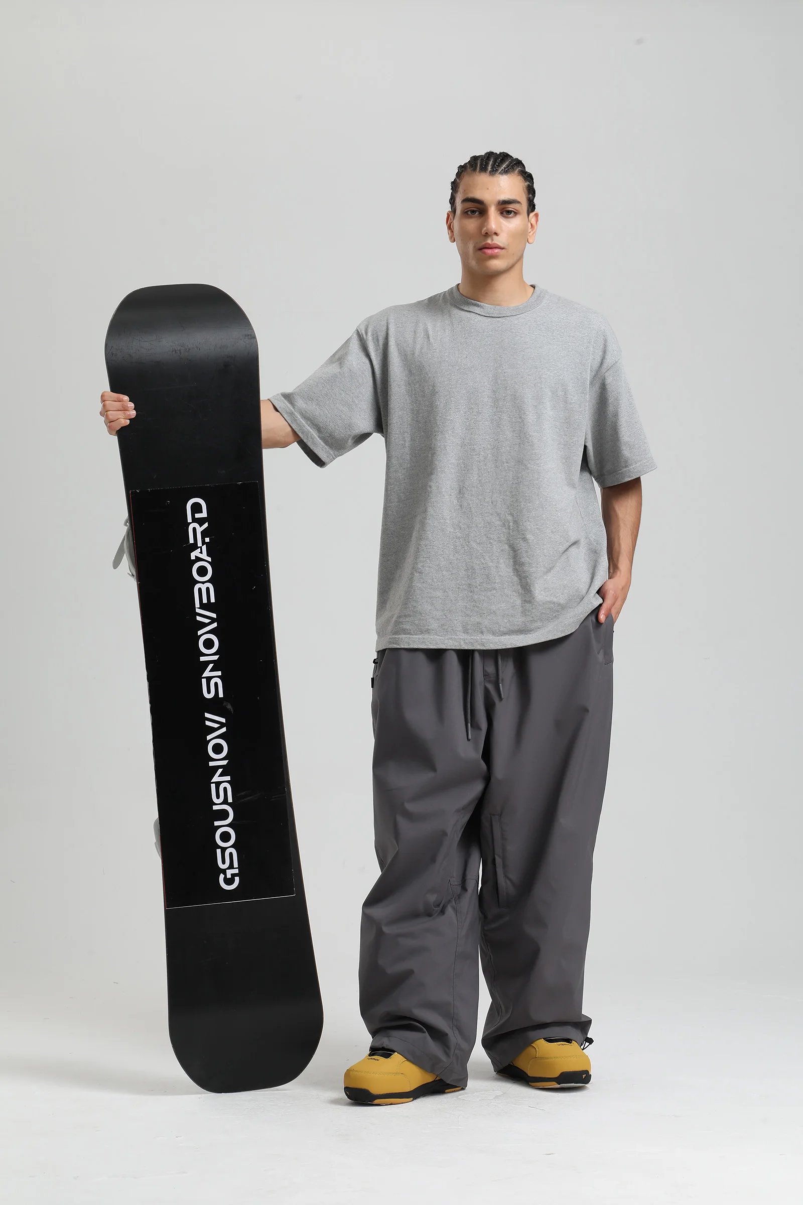 Gsou Snow 2025, Unisex-Cargohose mit lockerer Passform – wasserdichte, winddichte Snowboardhose für Damen und Herren, Winter-Schneeausrüstung – Detail 17