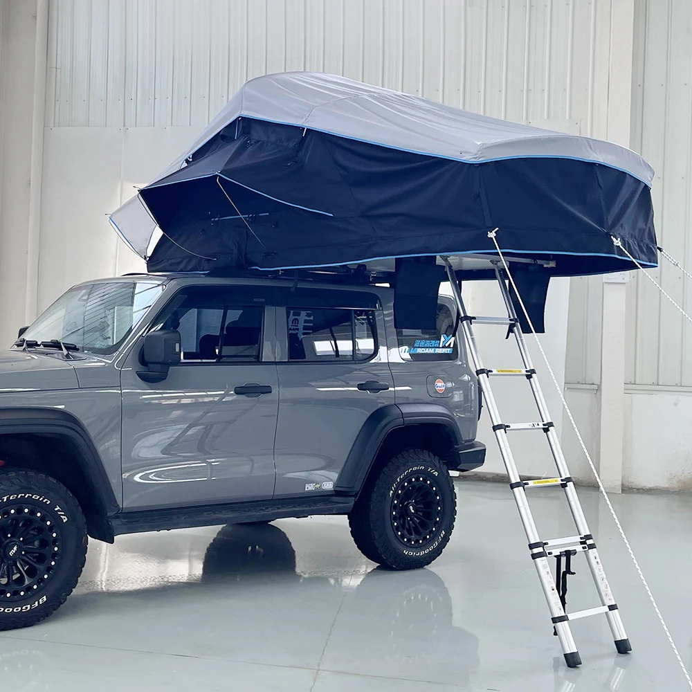 

A Custom New Arrival Outdoor Camping 4x4 Foldable Waterproof Suv Car Soft Shell Roof Top Tent With Annex Room