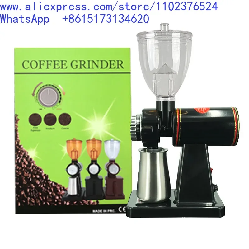 Upgrade Little Flying Eagle Electric Coffee Grinder Italian Style 304 Stainless Steel Cutter Disk Anti-drop Funnel view 5
