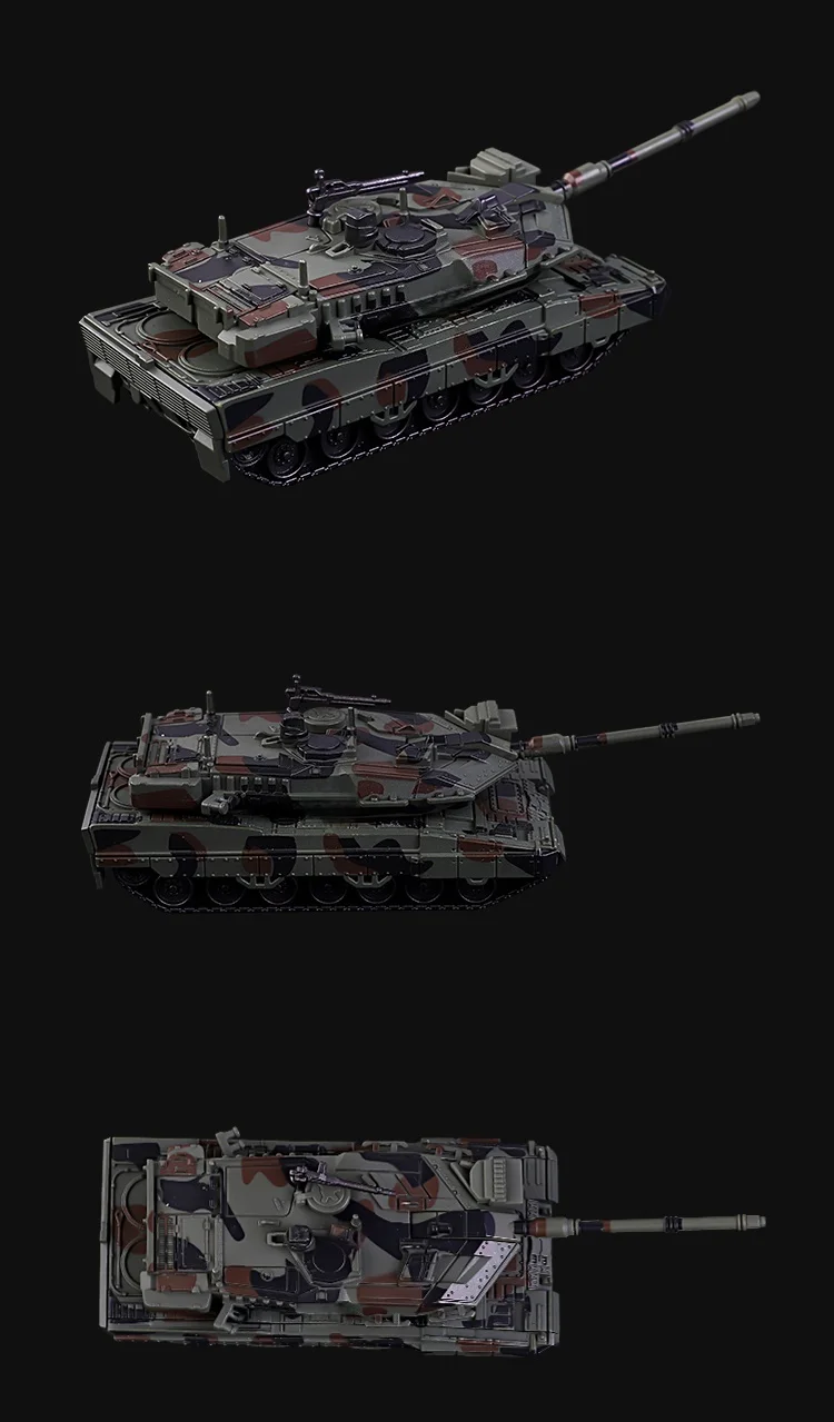 1/72 Klassisches Leopard 2 Kampfpanzer-Modell, kreative Militärserie, Bausteine, Dekoration, zusammengebautes Spielzeug für Jungen, Weihnachtsgeschenke – Detail 2