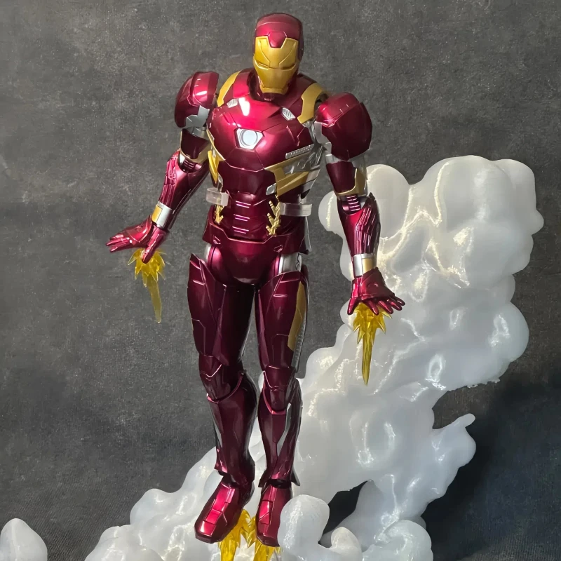 Official Authentic 1/12 Iron Man Mk46 Action Figure - Fondjoy Assembly Model Kit, Movable & Articulated Toy Gift For Boys