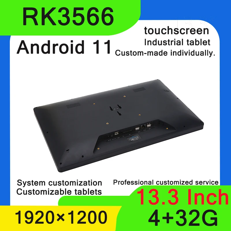 newstyle Android 11 POETablet Touch Screen Monitor 13.3Inch, Kitchen KDS Advertising Display Digital Signage, Wall Mount 4G+32G