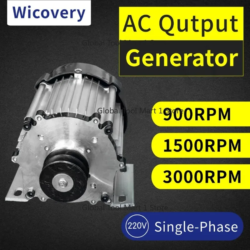 

220V 8000W Mag-netic Alternator Household Single-Phase AC Output High Efficiency Brushless Permanent Magnet Generator