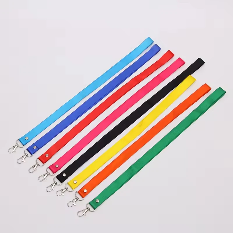 60Pcs Sturdy Polyester Neck Lanyards for Employee ID Badge & Key Rings