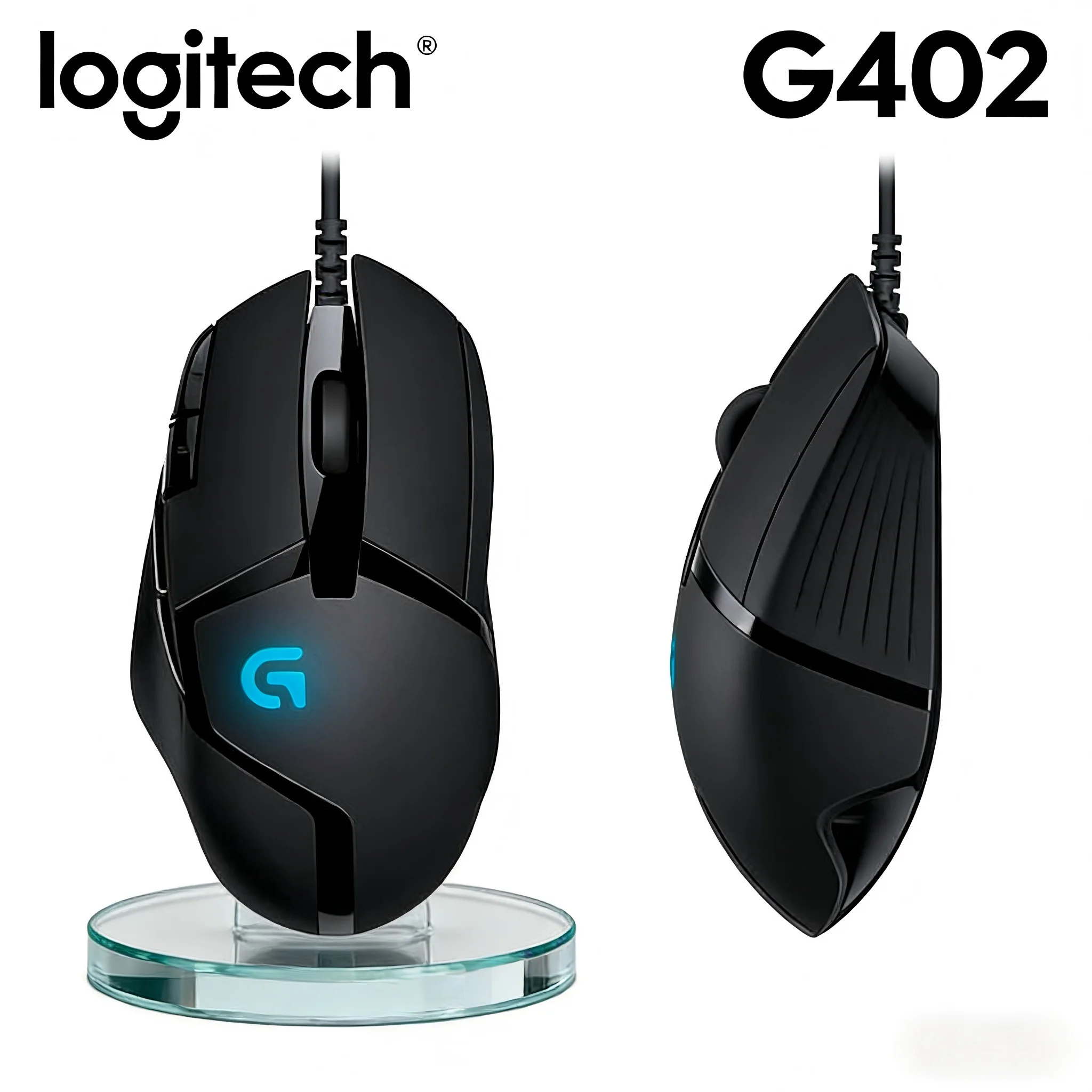 

Logitech G402 8-Button Macro Programming Mouse 4000DPI High-Speed Tracking