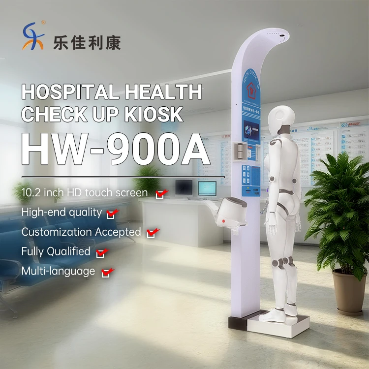 Ultrasonic Non-Contact Coin-Operated Body Analyzer Self-Service Steel Health Check up Scale Machine OEM Customizable