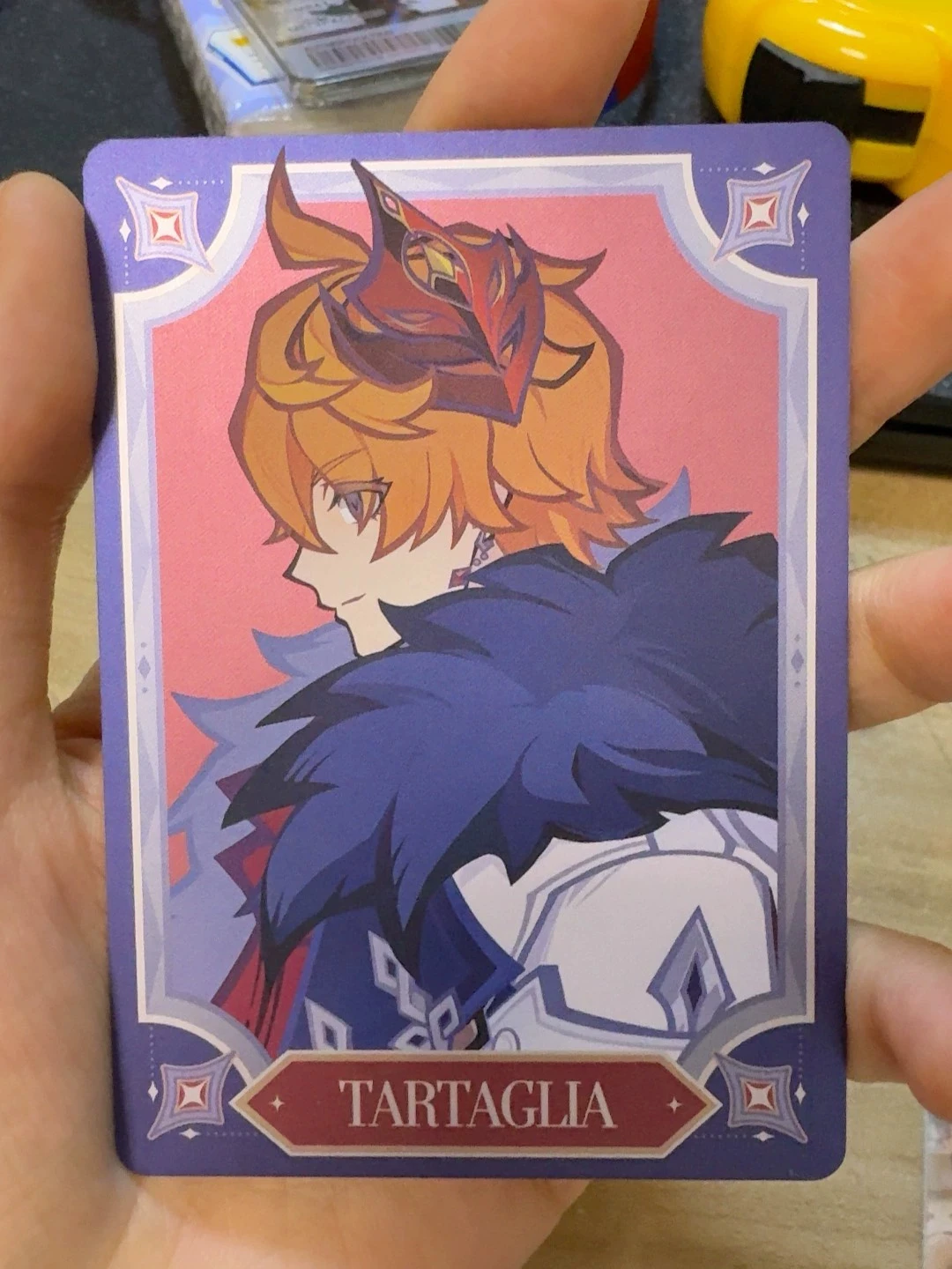 

In Stock Genshin Impact Frost Trace Flame Fatui Tartaglia Photo Card