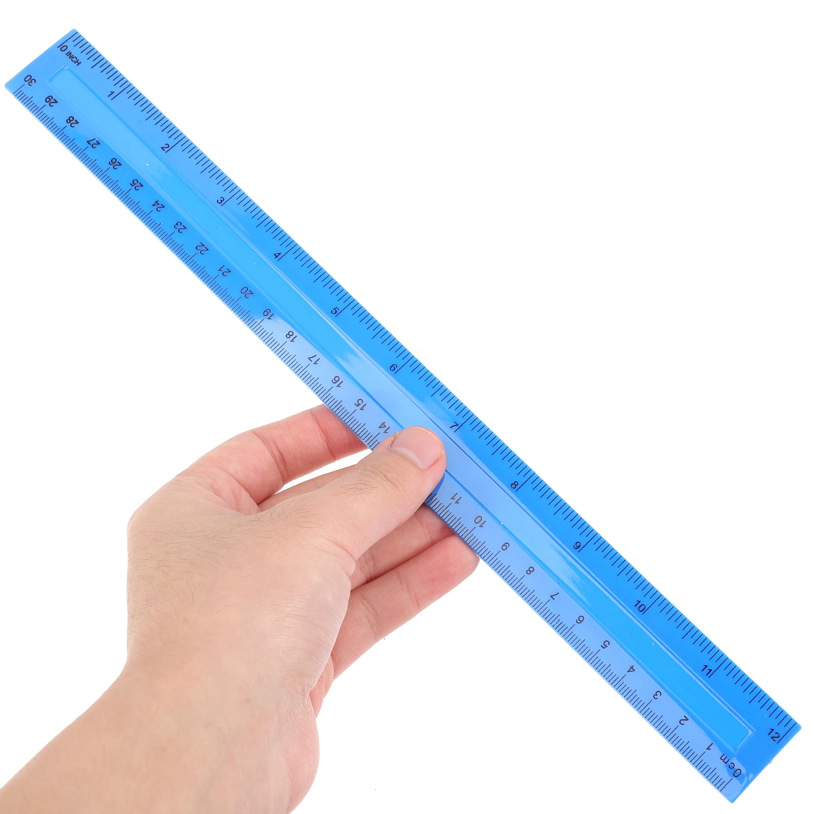 8pcs Set Metric Students High School Supplies Small Scale Plastic Lightweight Sturdy Drawing Rulers Bulk Tool