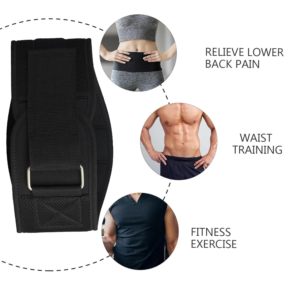 

Gym Weight Lifting Belt Powerlifting Belt for Men Women - Bodybuilding Fitness Back Support for Cross Training, Squats, Lunges