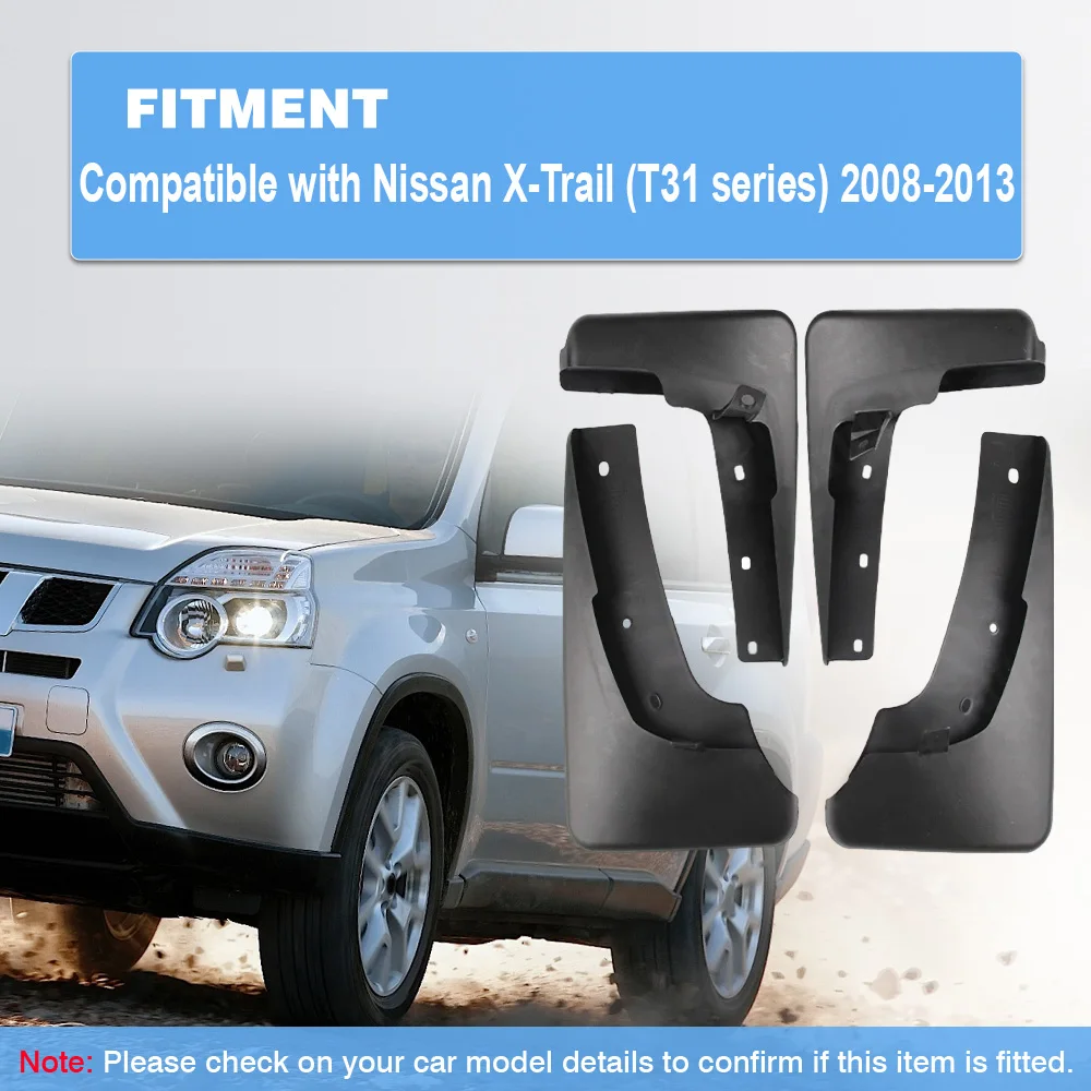 

Для Nissan X-Trail (serie T31) 2008-2013 автомобильные колеса, брызговики, аксессуары для модернизации, автомобильные брызговики