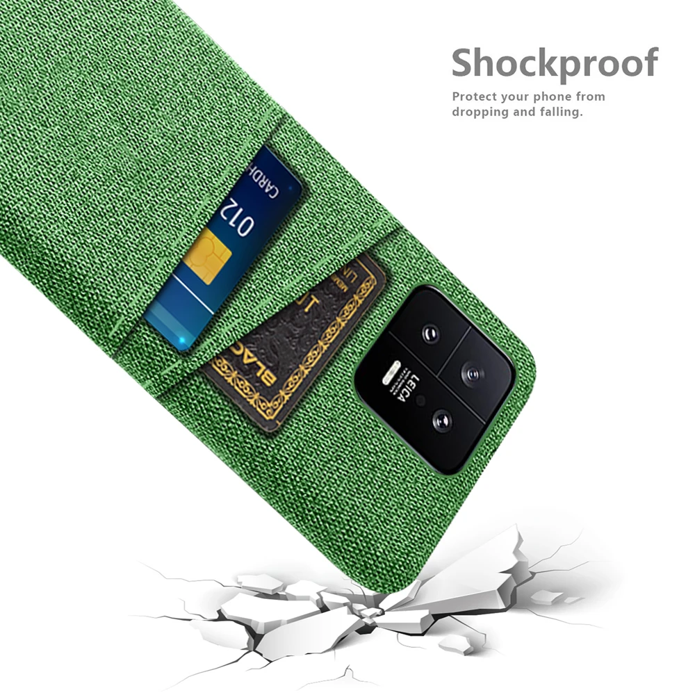 For Xiaomi 13 Case For Xiaomi Mi 13 Mi13 Pro Mi 13Pro Case Luxury Fabric Dual Card Cover xiaomi13 13pro Funda Coque