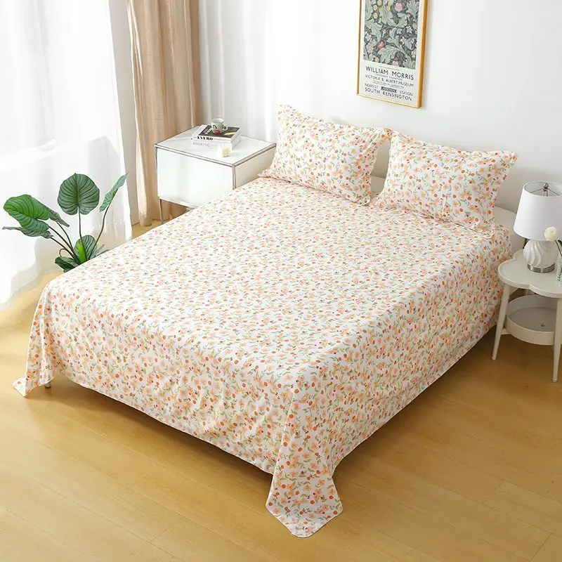 مجموعة ملاءات سرير من الفلانيل مزدوجة الحجم لسكن الكلية - ناعمة مضادة للانزلاق وقابلة للتنفس في جميع المواسم