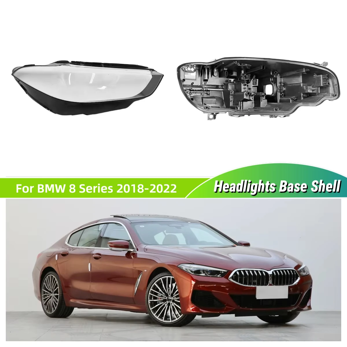 For BMW 8 Series G14 G15 G16 2018 2019 2020 2021 2022 Car Accsesories Base Head Lamp Shell Back Casing Headlight Cap
