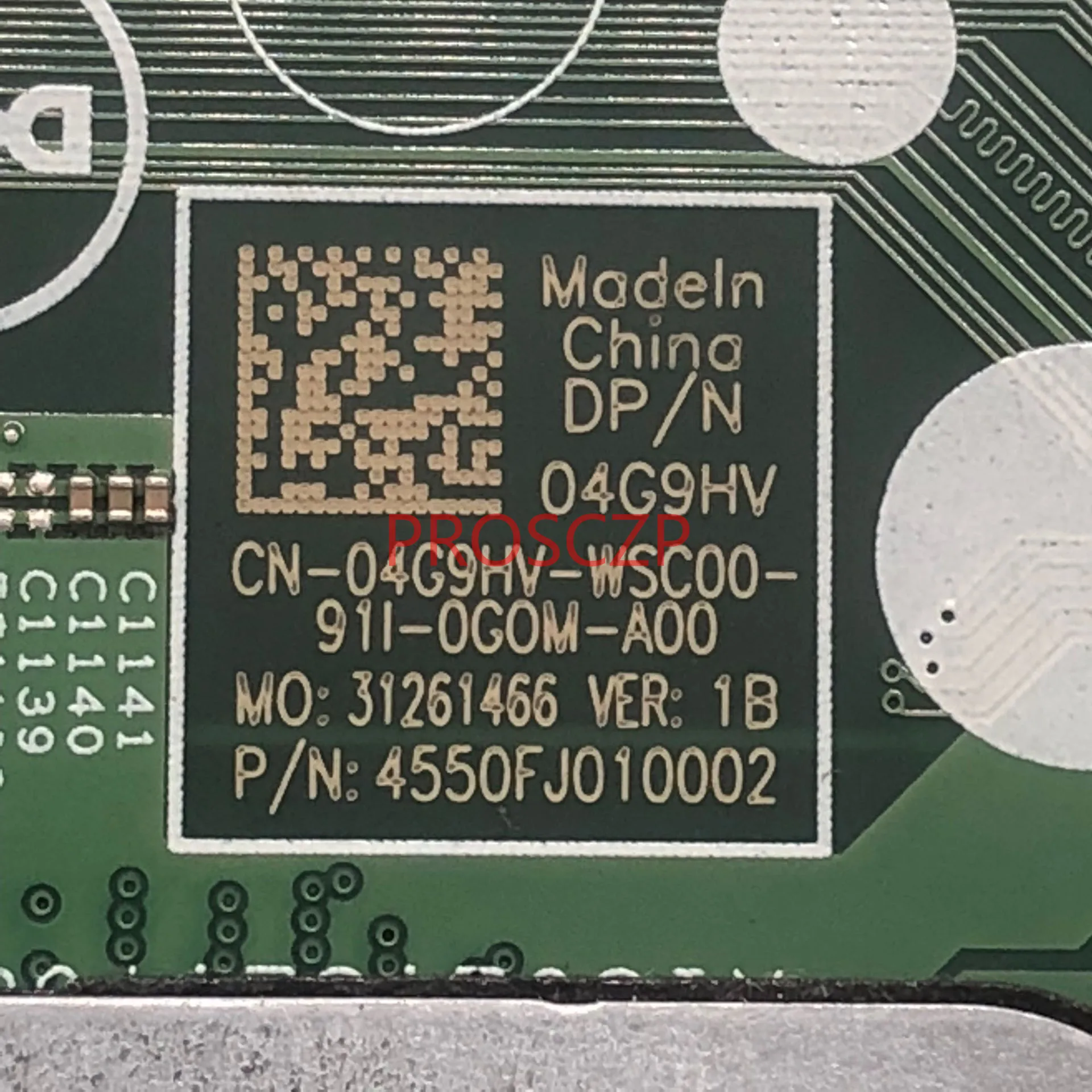 CN-04G9HV 04G9HV 4G9HVเมนบอร์ดสําหรับDELL 5581 แล็ปท็อป 17859-1 W/ SREJQ I5-8265U 100% เต็มทดสอบทํางานได้ดี