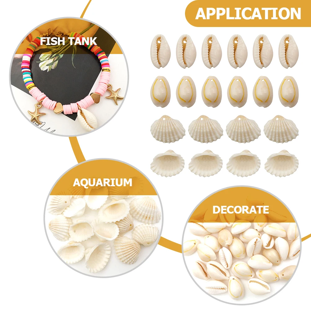 

100pcs Shell Accessories Natural Conch Decorative Shells for Crafts Fish Tank Aquarium Decor Micro Landscaping Photo Prop Sea